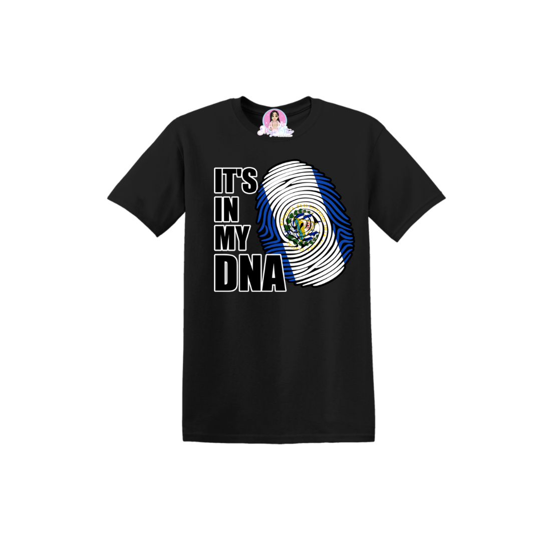 IT'S IN MY DNA T-SHIRT (EL SALVADOR) UNISEX