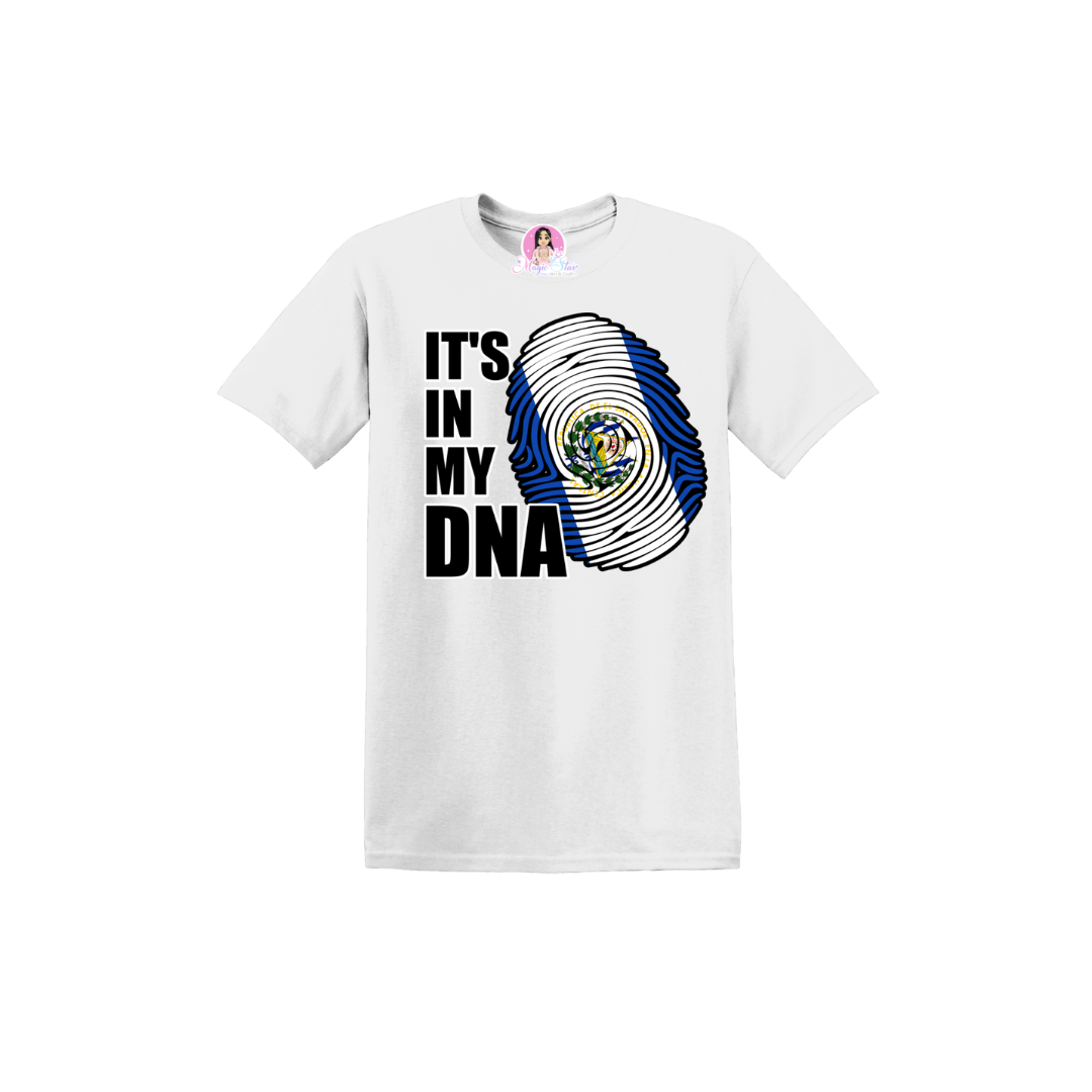 IT'S IN MY DNA T-SHIRT (EL SALVADOR) UNISEX