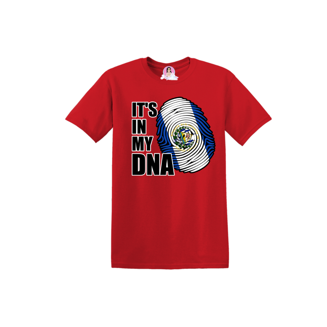 IT'S IN MY DNA T-SHIRT (EL SALVADOR) UNISEX